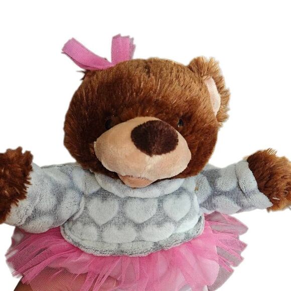 Valentine's Stuffed Teddy Bear Ballerina - Picture 1 of 4